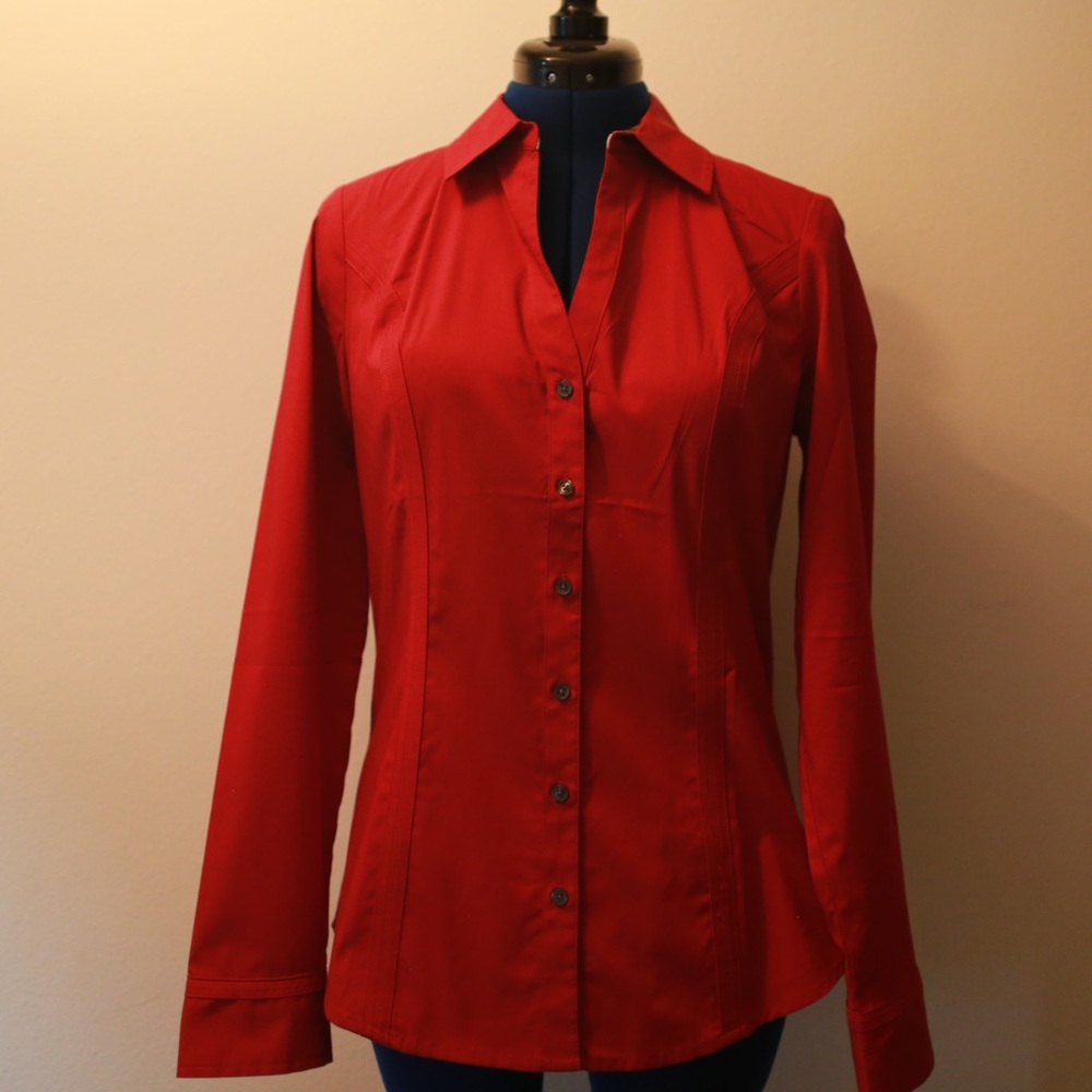 Express Long-Sleeve Button Up Dress Shirt - M